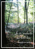 Sous-bois lumineux pour un anniversaire chaleureux